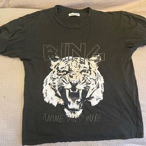 Anine Bing Women’s Charcoal Tiger Tee